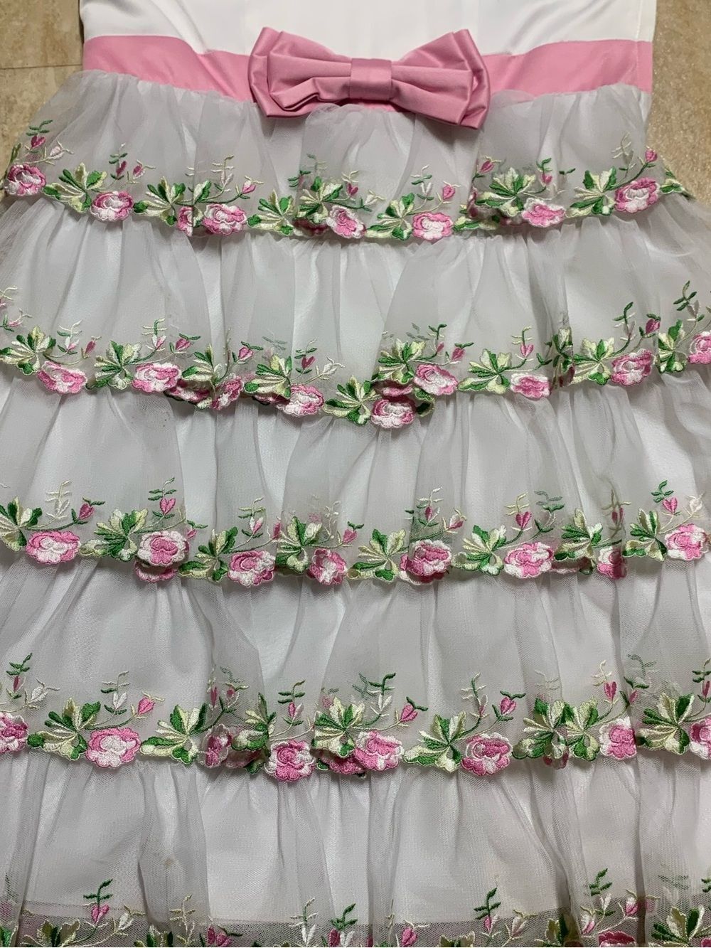 RARE Vintage Betsey Johnson Evening white floral party Dress - Picture 2 of 4